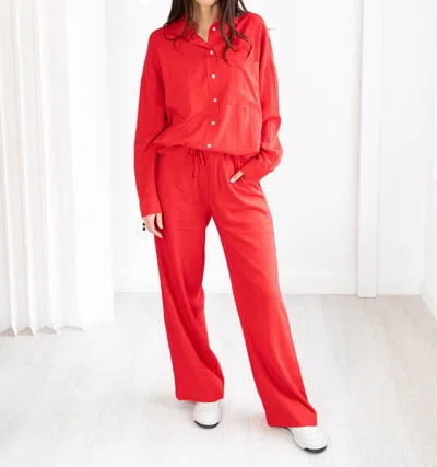 Deluc Roxa Pants In Red