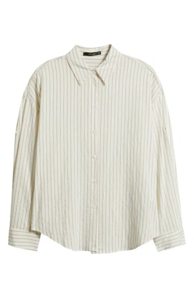 Deluc Santorini Stripe Shirt In Neutral