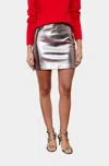 DELUC SEDUM METALLIC SKIRT IN PEWTER