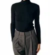 Deluc Silene Turtleneck Sweater In Black In Black