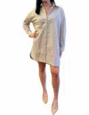 Deluc Solar Dress In Tan In Multi
