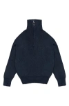 Deluc Spencer Half Zip Sweater In Multi