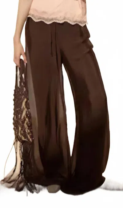 Deluc Strada Pants In Chocolate In Brown