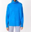Deluc Trento Turtleneck Sweater In Cyan In Multi