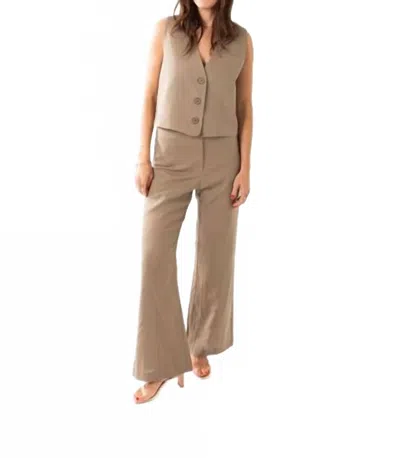 Deluc Uccello Pants In Mink In Brown