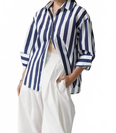 Deluc Vicenzo Shirt In Navy In Blue