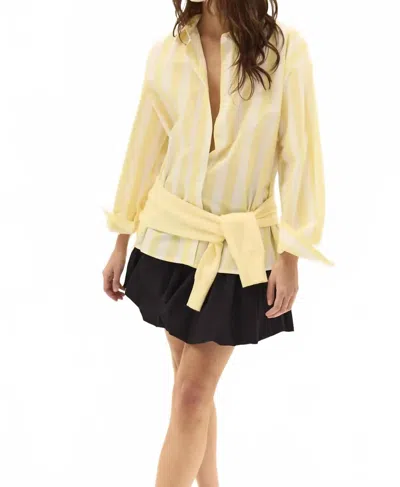 Deluc Vicenzo Shirt In Striped Yellow