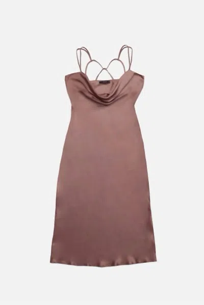 Deluc Women's Arp Midi Dress In Dark Mink In Brown