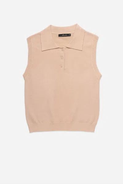 Deluc Women's Cassio Knit Top In Beige In Brown