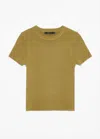 Deluc Women's Gypsophila Knit Top In Khaki In Green