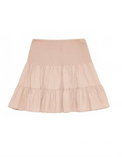 Deluc Women's Richter High Waist Mini Skirt In Misty Rose In Pink