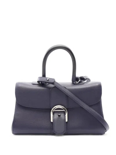 Pre-owned Delvaux 2010s Brillant Tote Bag In Blue