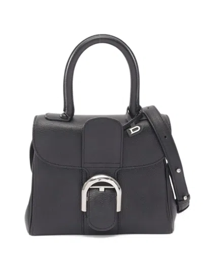 Pre-owned Delvaux 2010s Mini Brillant Tote Bag In Black