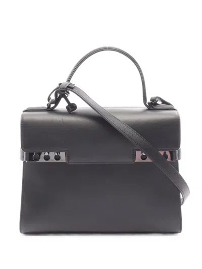 Pre-owned Delvaux 2010s Mm Tempête Handbag In Black