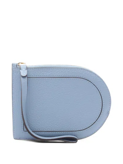 Pre-owned Delvaux 2010s Pin D Multifonctions Coin Purse In Blue