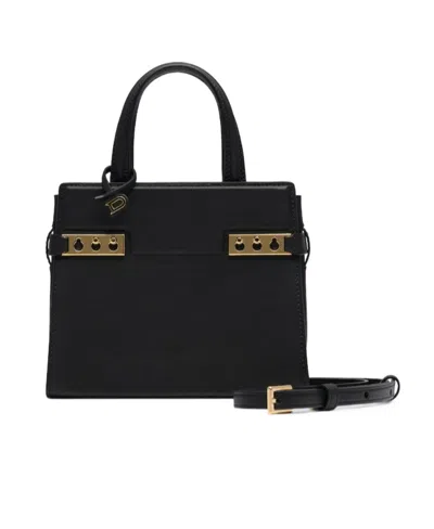 Delvaux Adjustable Shoulder Strap Shoulder Bag In Black