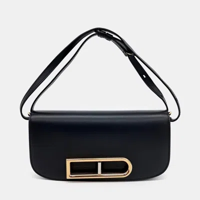 Pre-owned Delvaux Black Leather Rango Clutch Bag