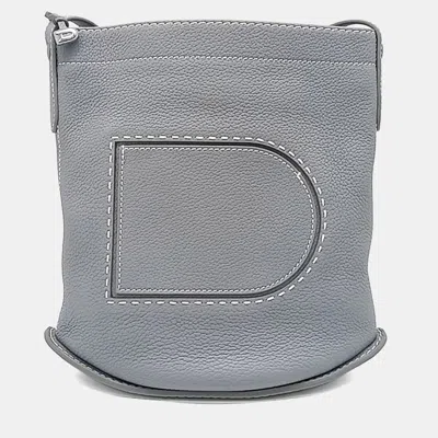 Pre-owned Delvaux Blue Leather Pin Shoulder Bag