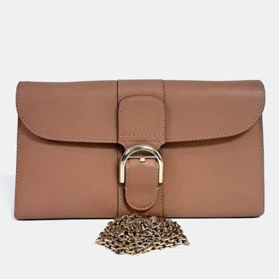 Pre-owned Delvaux Brillant Brown Leather Long Wallet