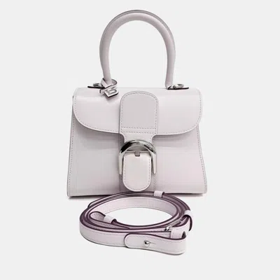 Pre-owned Delvaux Brillant Mini Box In Purple