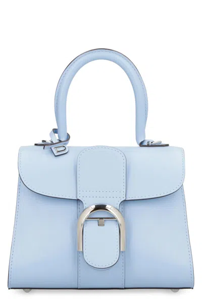 Delvaux Brillant Mini Leather Bag In Blue