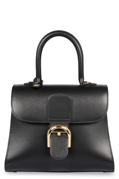 Delvaux Brillant Pm Leather Bag In Black