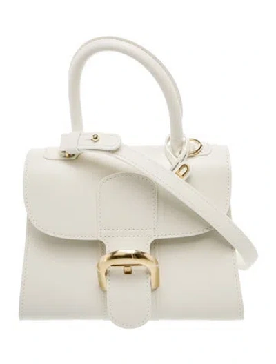 Pre-owned Delvaux Calf Leather Brillant Mini In Neutral