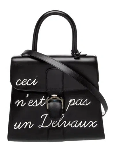 Pre-owned Delvaux Calf Leather L'humour Brillant Mm In Multi