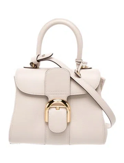 Pre-owned Delvaux Calf Leather New Sellier Brillant Mini In Neutral
