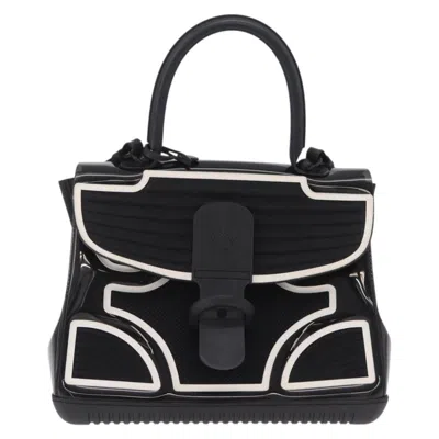 Pre-owned Delvaux Champion Brillant Top Handle Pvc And Rubber Black Plastic Handbag ()