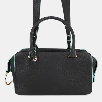 Pre-owned Delvaux Cool Box Navy/light Blue Leather Size Mm