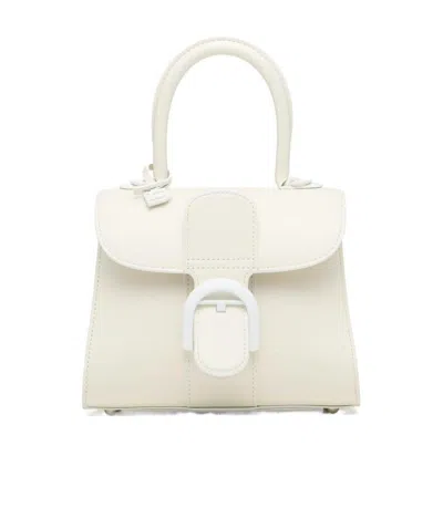 Delvaux Flip Shoulder Bag In White