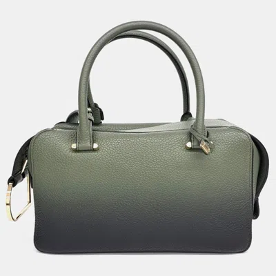 Pre-owned Delvaux Green Leather Cool Box