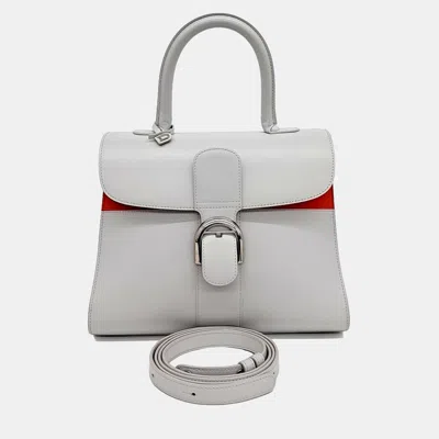 Pre-owned Delvaux Grey Leather Briand Mm Bag