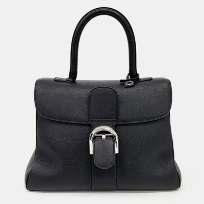 Pre-owned Delvaux Leather Black Brillant Mm