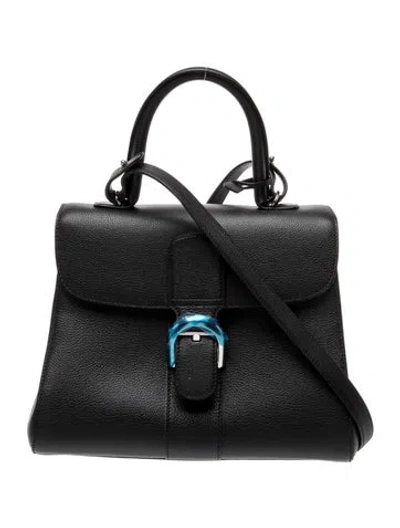 Pre-owned Delvaux Leather Brillant Gm In Black