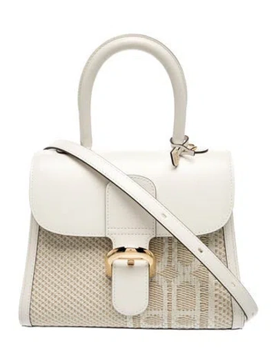 Pre-owned Delvaux Leather Brillant Illusion Pm In White