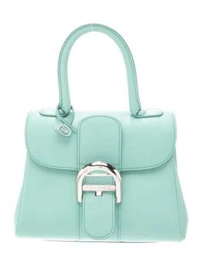 Pre-owned Delvaux Leather Brillant Mini In Green