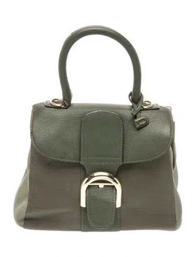 Pre-owned Delvaux Leather Brillant Mini In Green