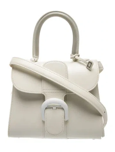Pre-owned Delvaux Leather Brillant Mini In Neutral