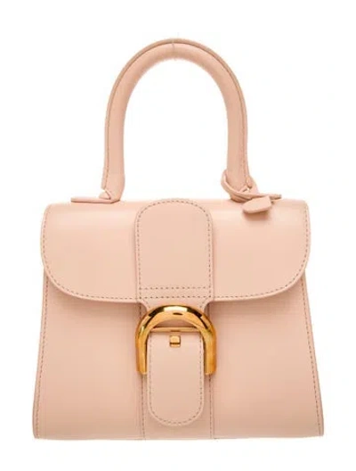 Pre-owned Delvaux Leather Brillant Mini In Neutral