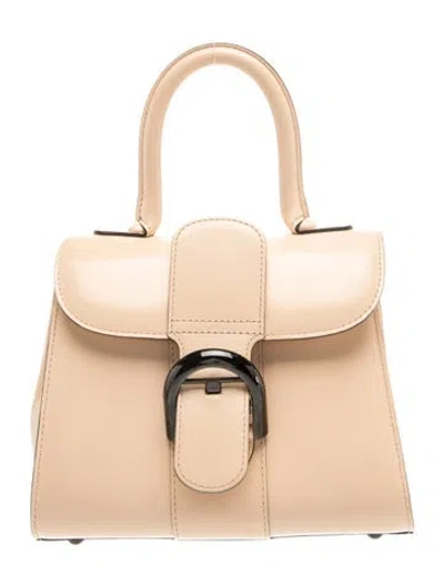 Pre-owned Delvaux Leather Brillant Mini In Neutrals