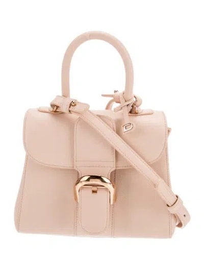 Pre-owned Delvaux Leather Brillant Mini In Pink