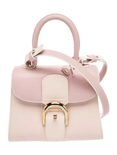 Pre-owned Delvaux Leather Brillant Mini In Pink