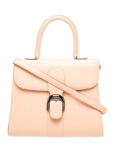 Pre-owned Delvaux Leather Brillant Mm In Pink