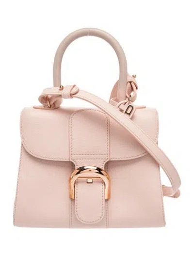 Pre-owned Delvaux Leather Brilliant Mini In Pink