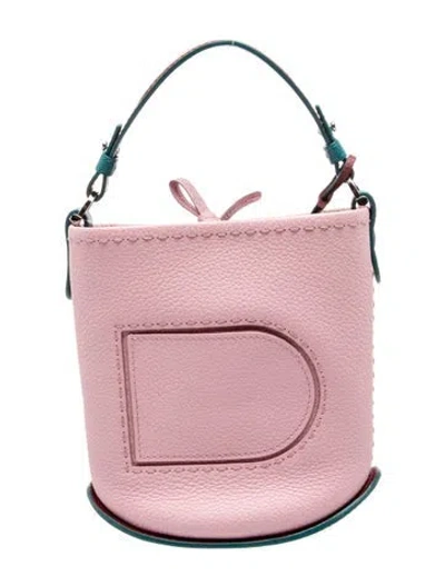 Pre-owned Delvaux Leather Bucket Bag In Pink