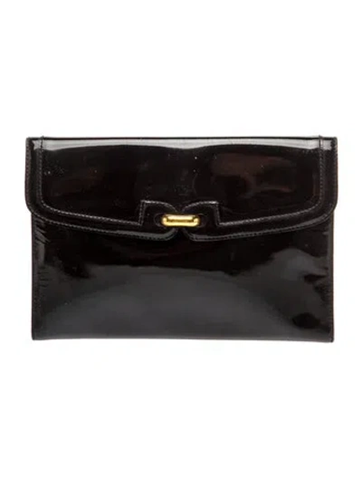 Pre-owned Delvaux Leather Clutch In Black