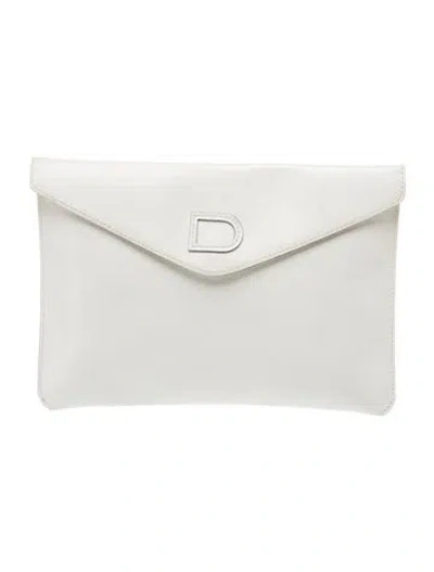Pre-owned Delvaux Leather Clutch In White