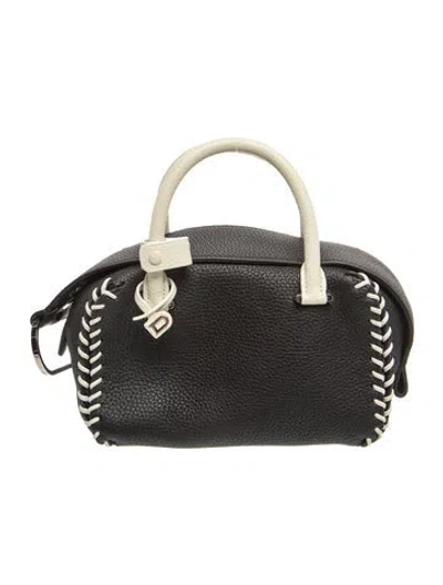Pre-owned Delvaux Leather Cool Box Mini In Black